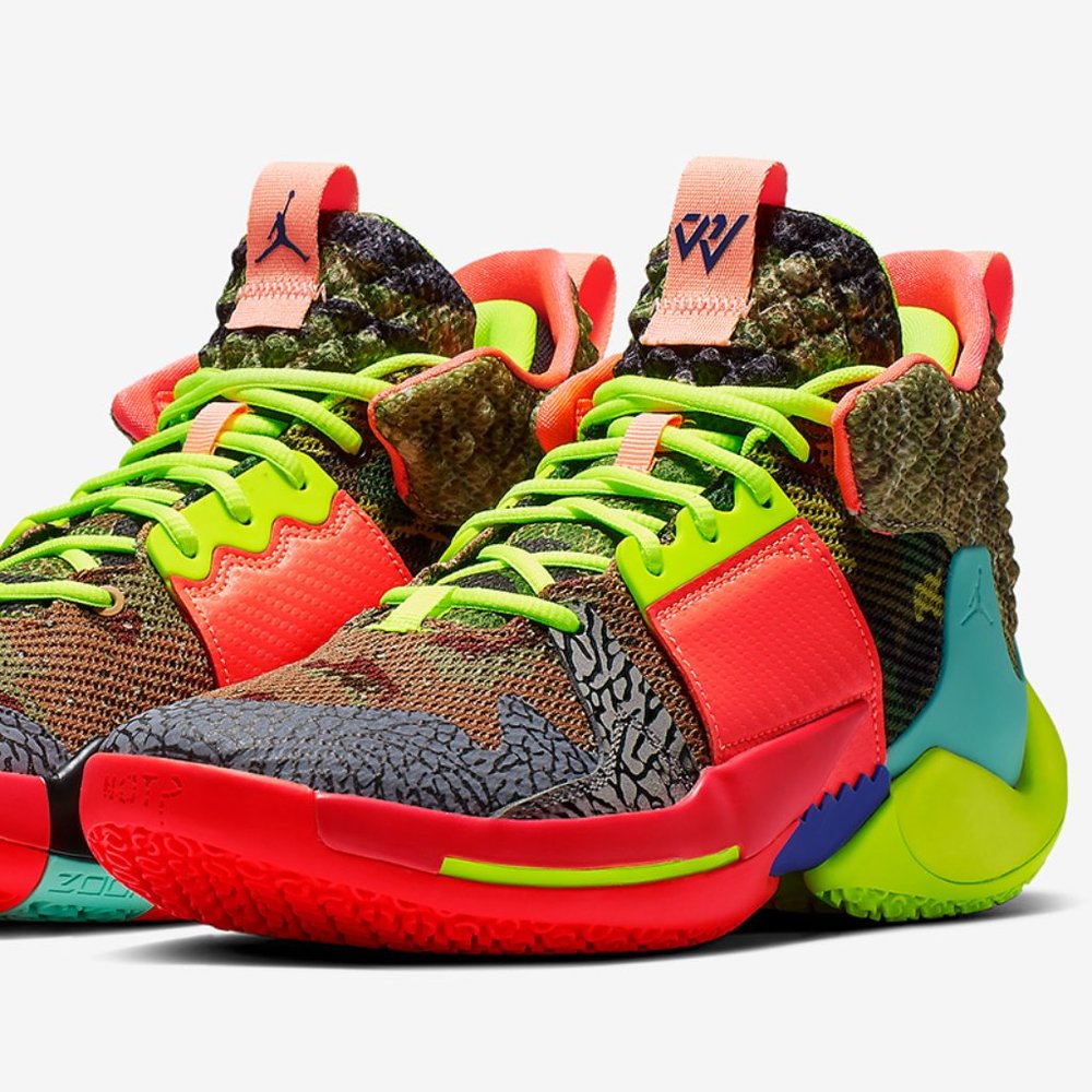 Jordan Multicolor Neon Green Red Athletic Shoes